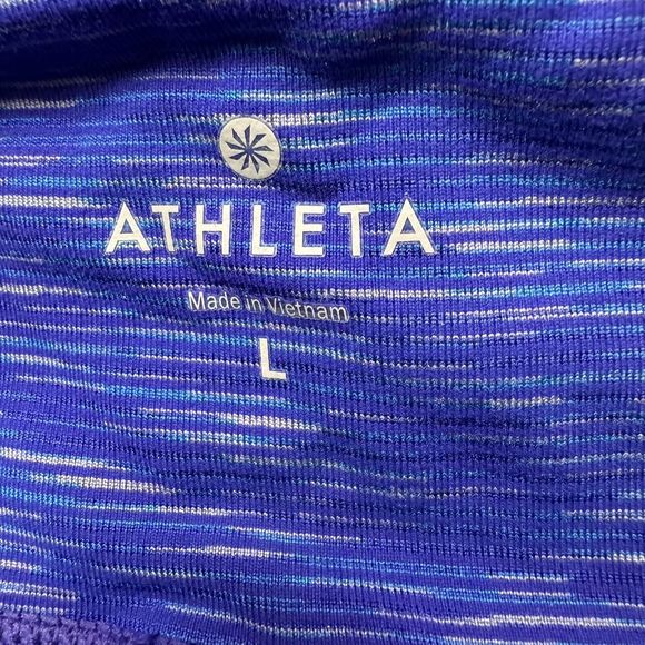 Athleta Small Mid Rise Crop Leggings Purple 722061-01 Supportive Stretchy - Picture 2 of 10
